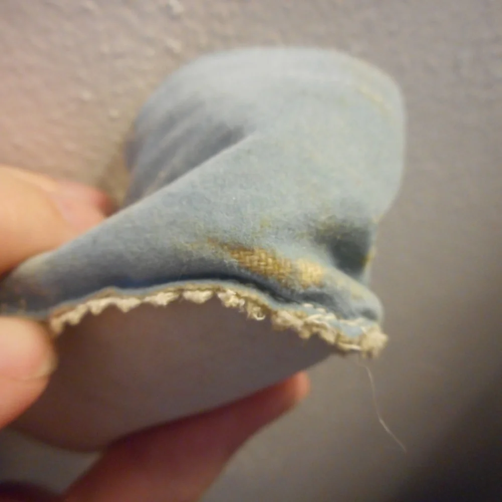 Lot of 2 Vintage Baby Shoes Yellow Blue